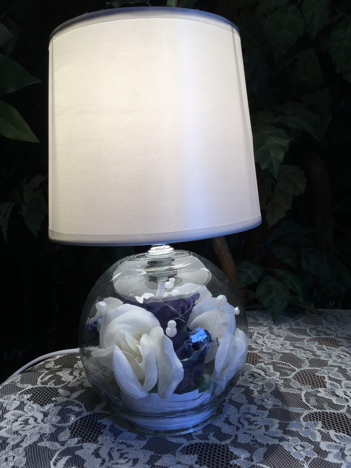 Small White Table Lamp