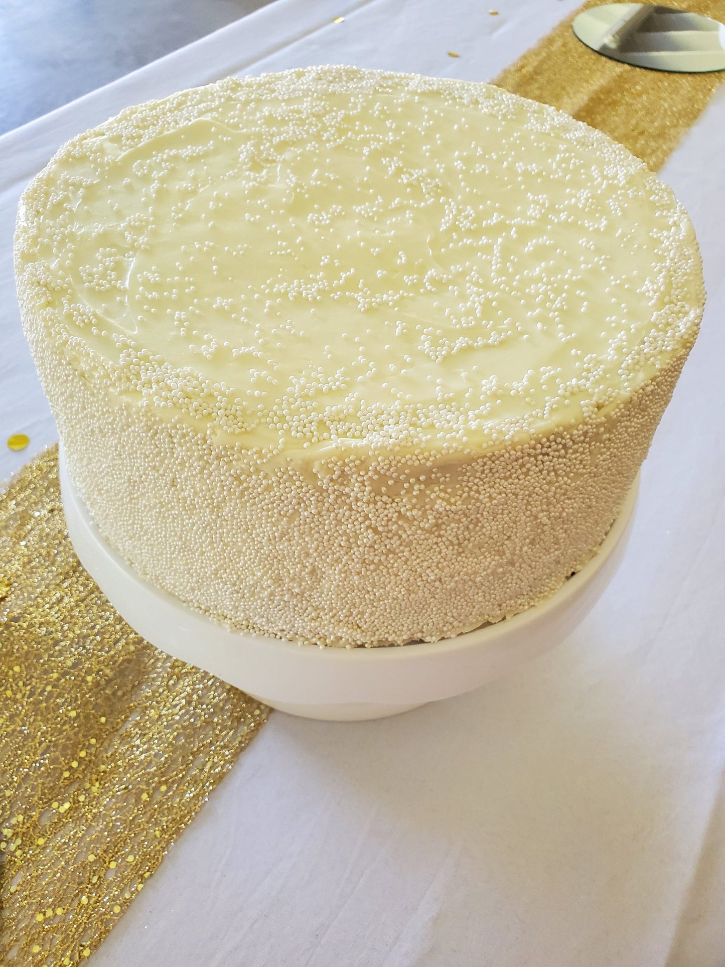 Gold Glitter Table Runner