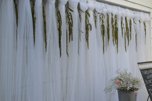 Lighted Tulle Backdrop