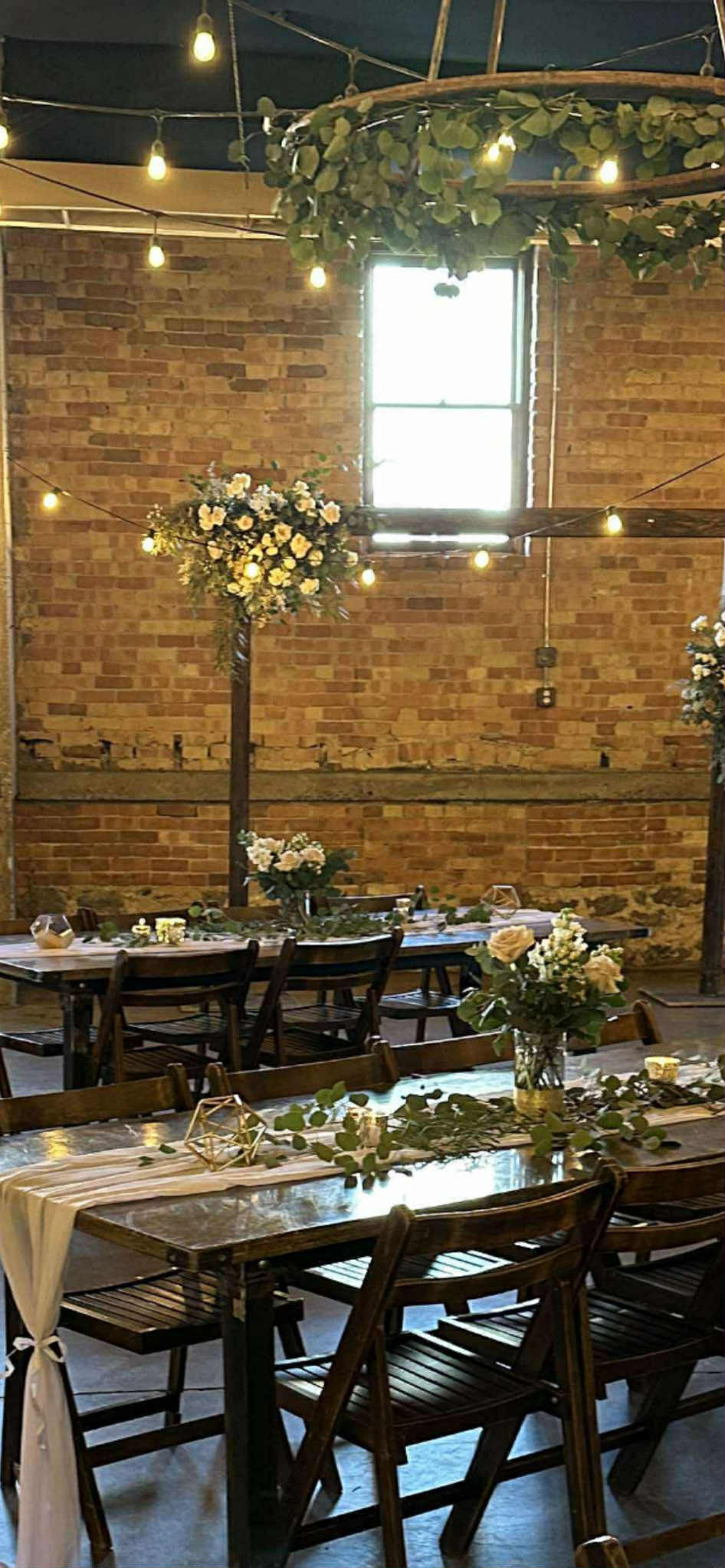 Gold Geometric Centerpiece