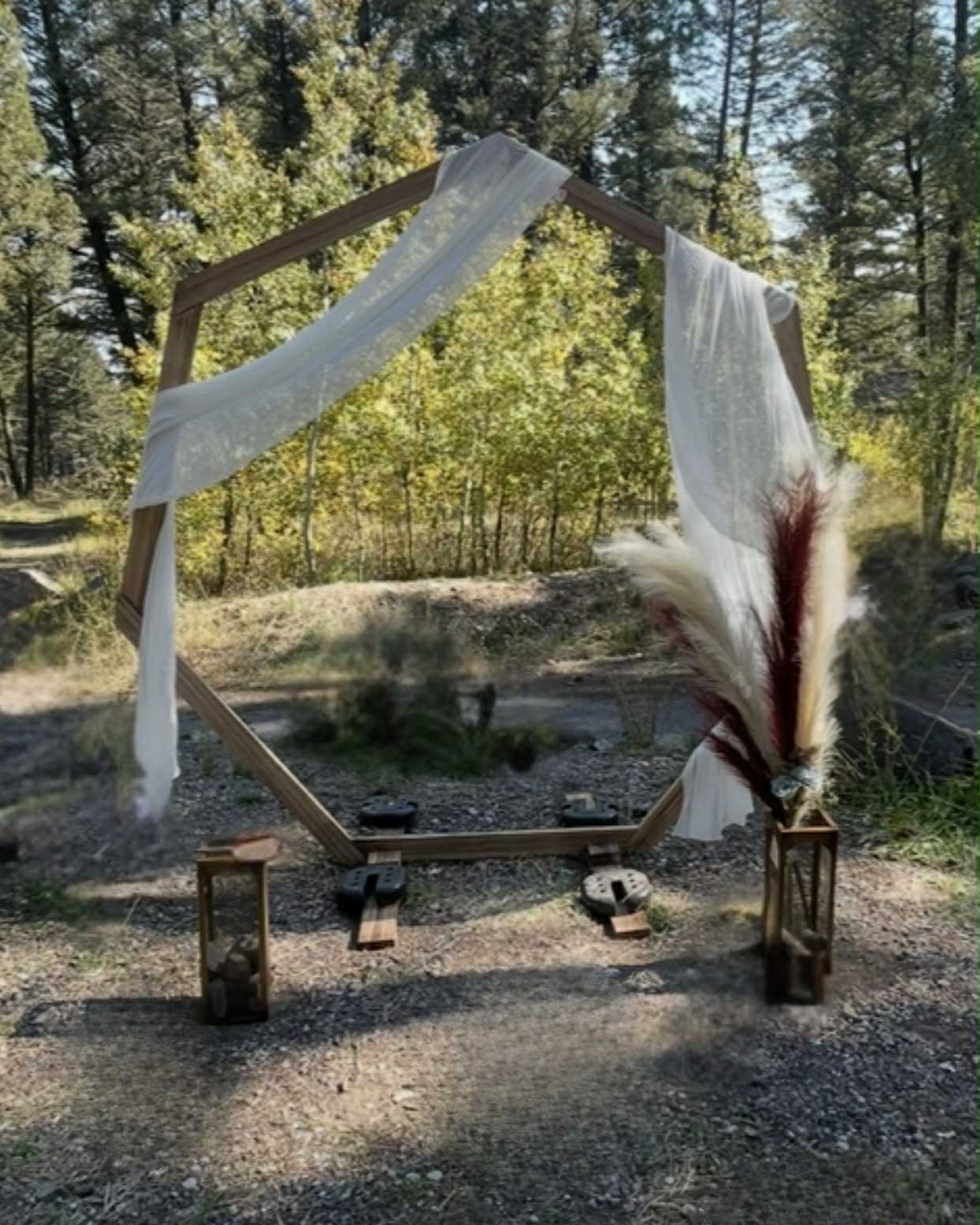 Heptagon Wood Backdrop