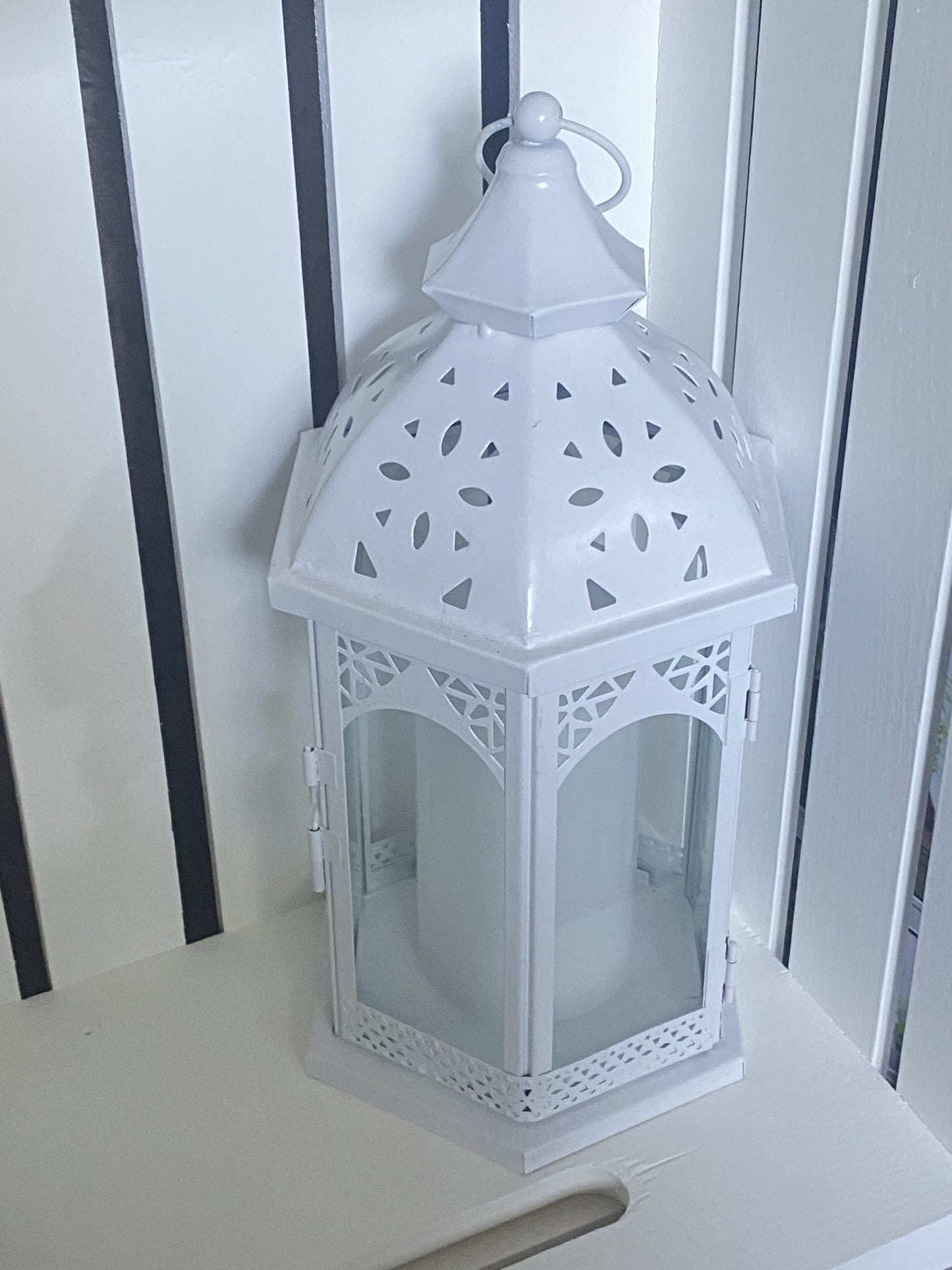 White Hexagon Lantern