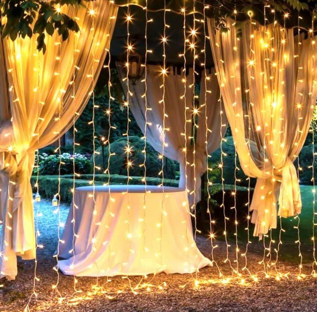 Warm LED Curtain Lights
