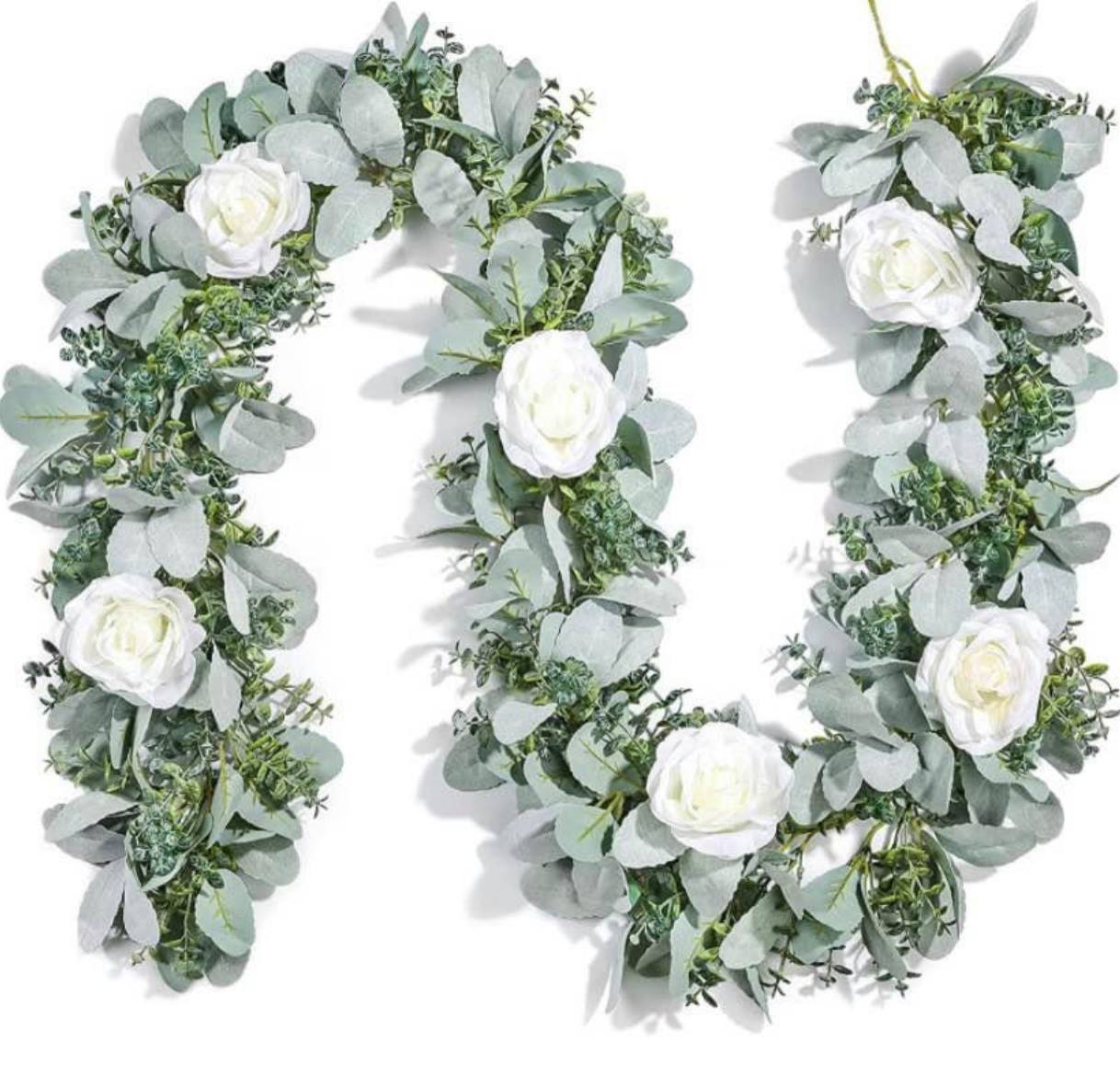 Rose Lambs Ear Garland