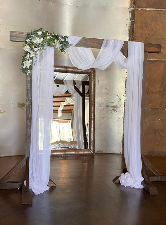 White Floral Greenery Swag