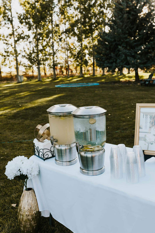 Silver Beverage Dispenser