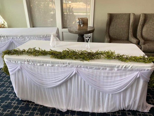 Scalloped Table Skirt