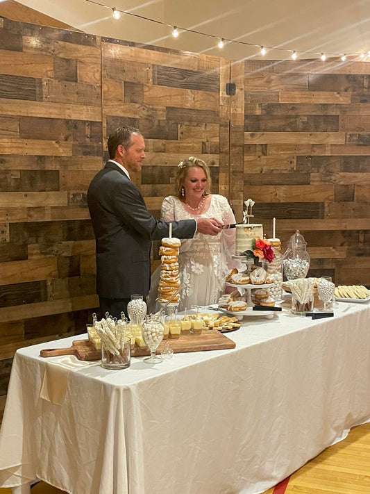 Faux Wood Slat Backdrop