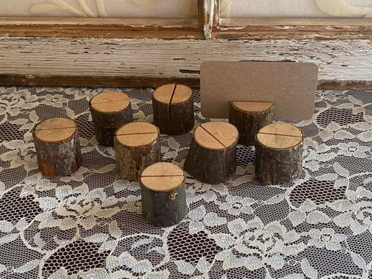 Rustic Wood Place Holders