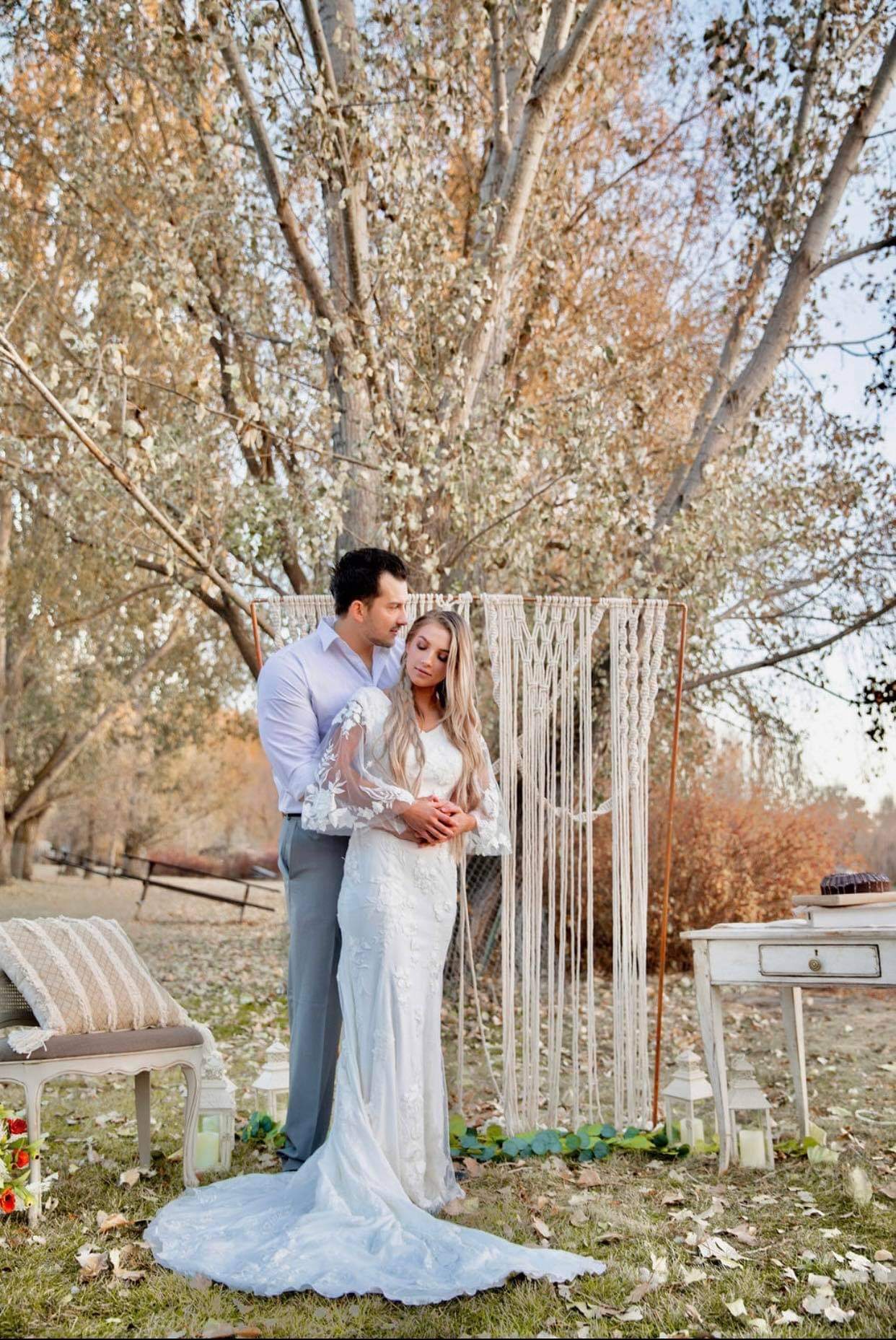 Copper Macrame Arch
