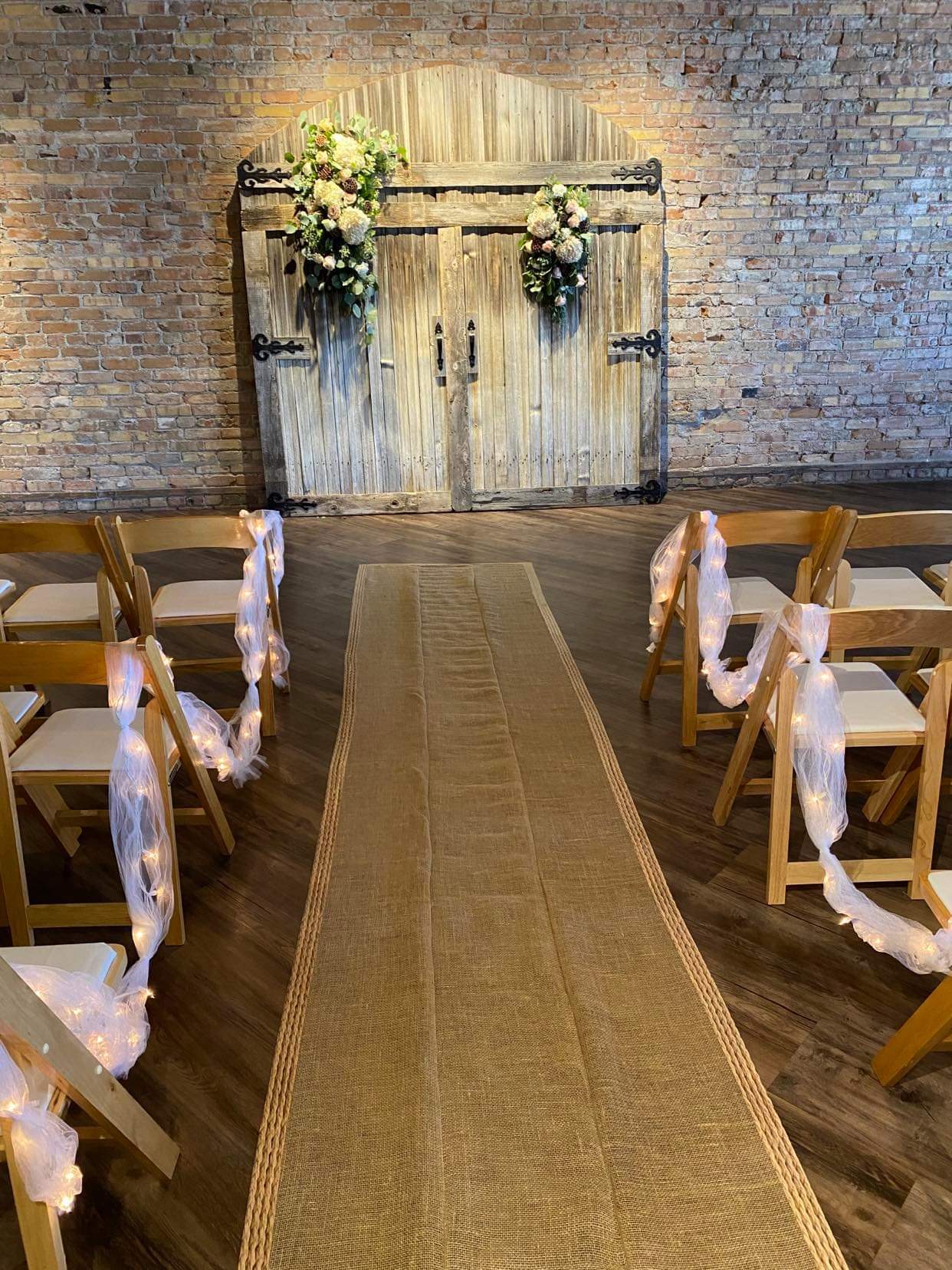 Burlap Aisle Runner