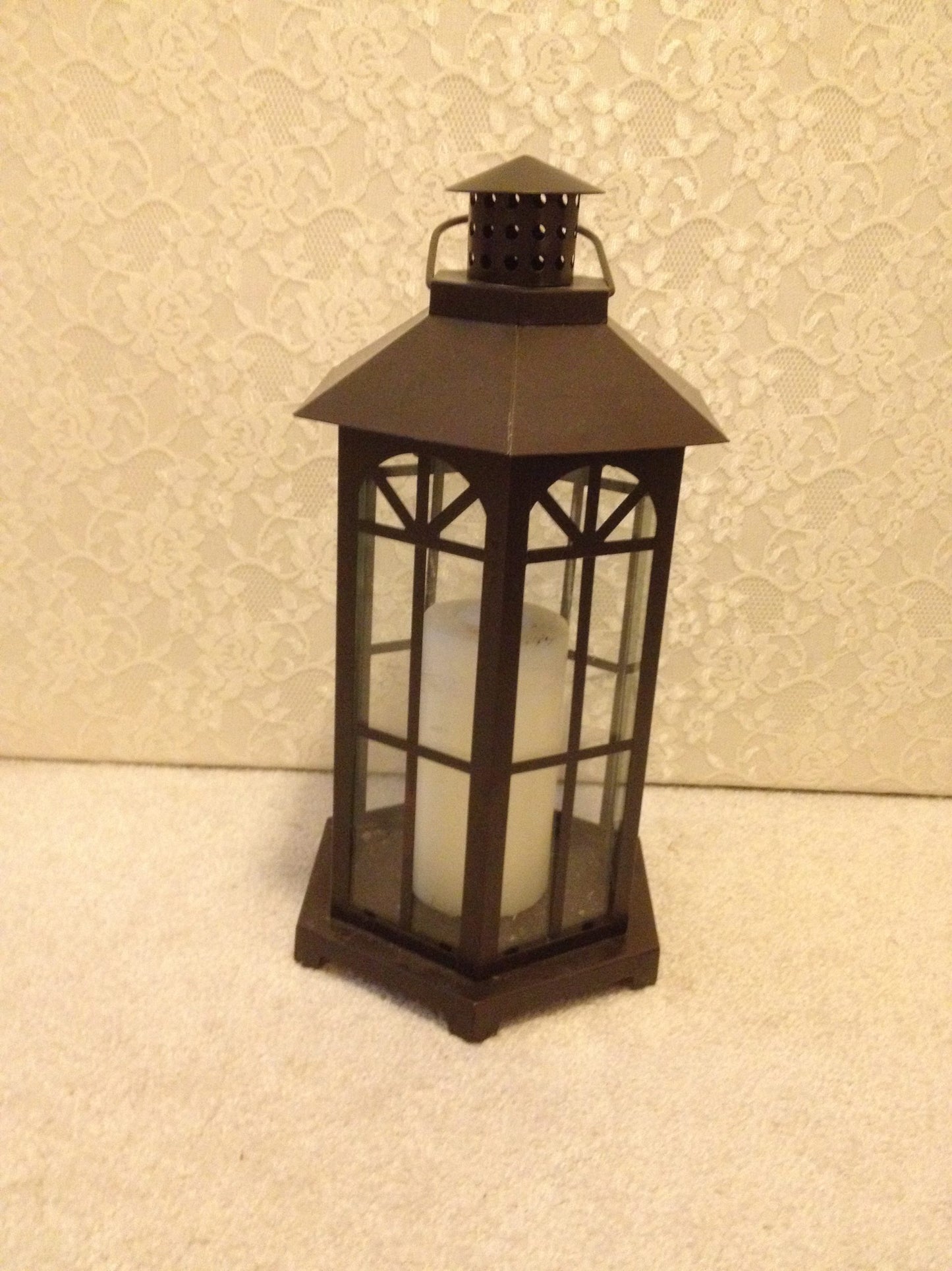 Brown Hexagon Lantern