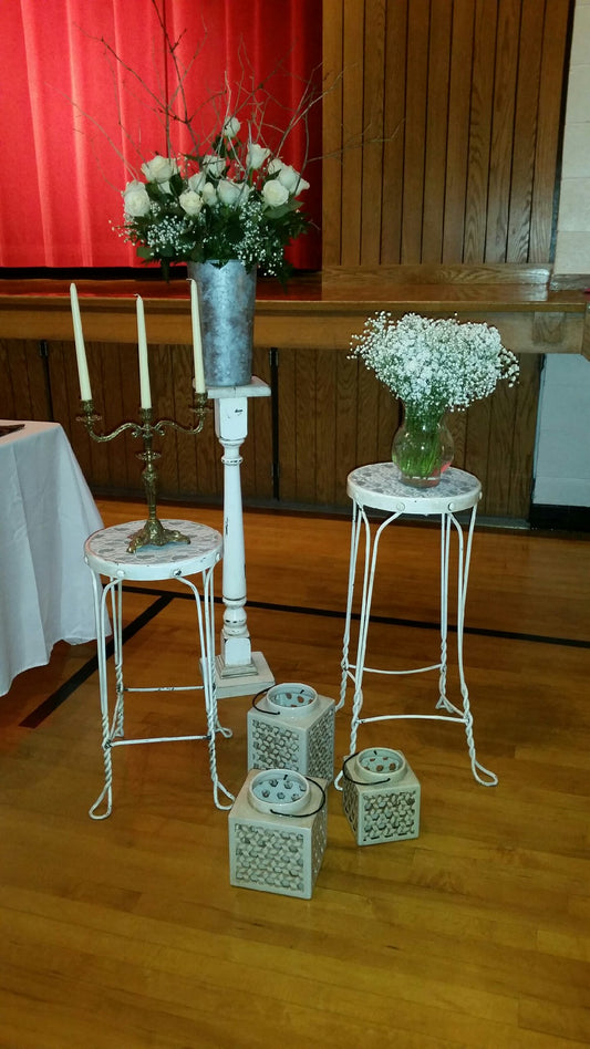 Shabby Chic Medium Pedestals