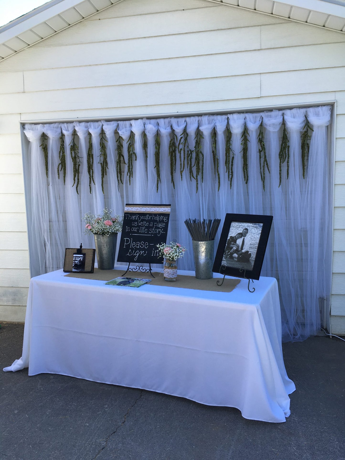 White Banquet Table Linens