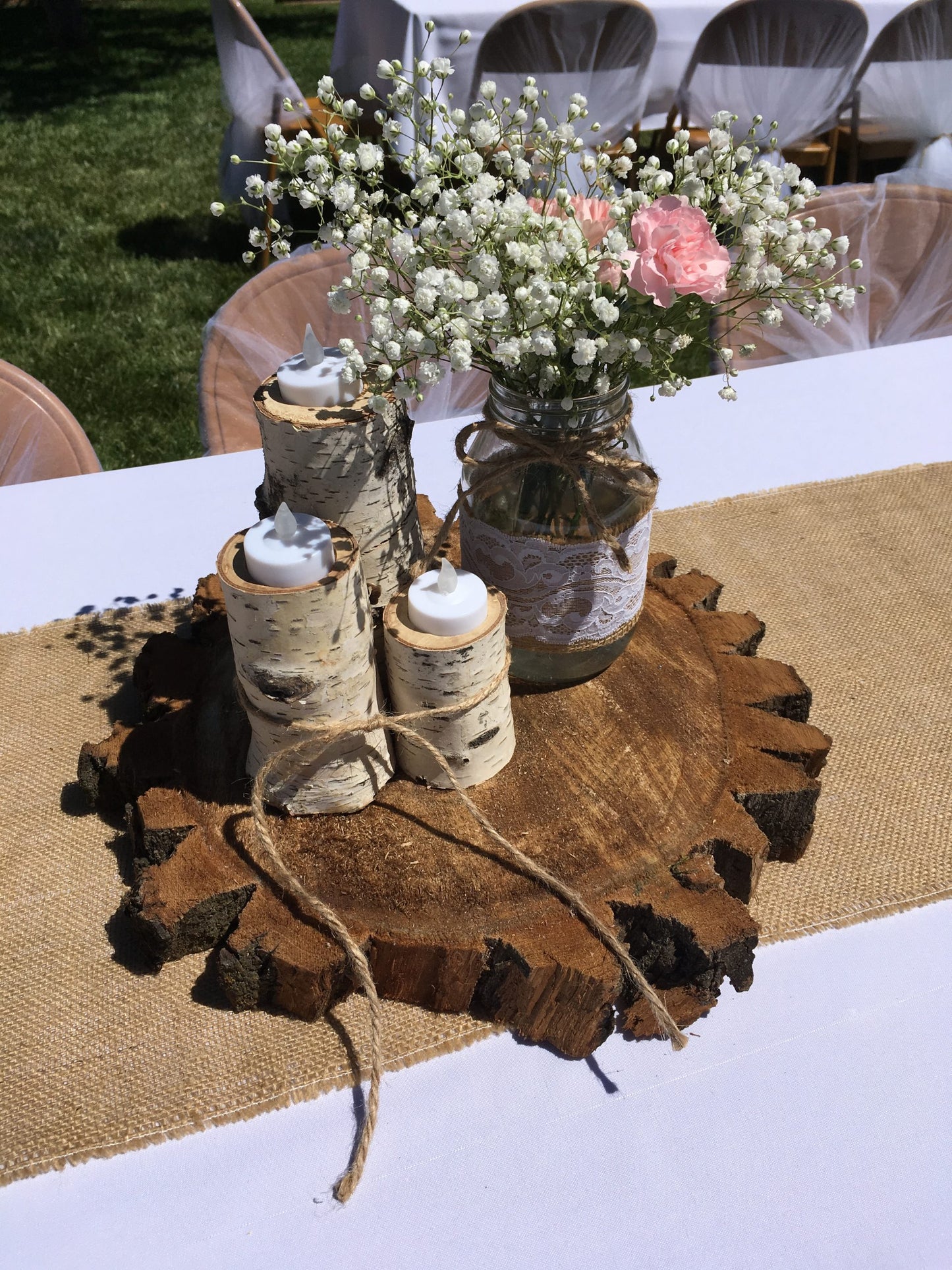 Chunky Bark Wood Slice