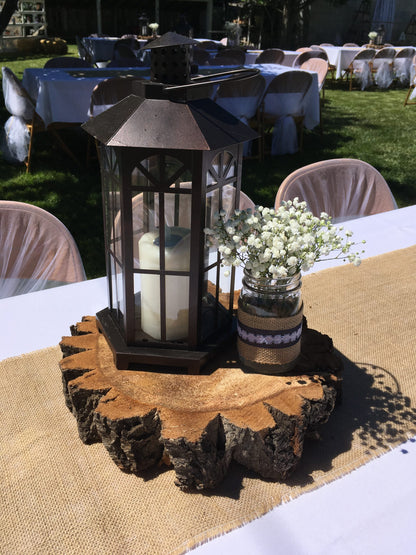 Chunky Bark Wood Slice