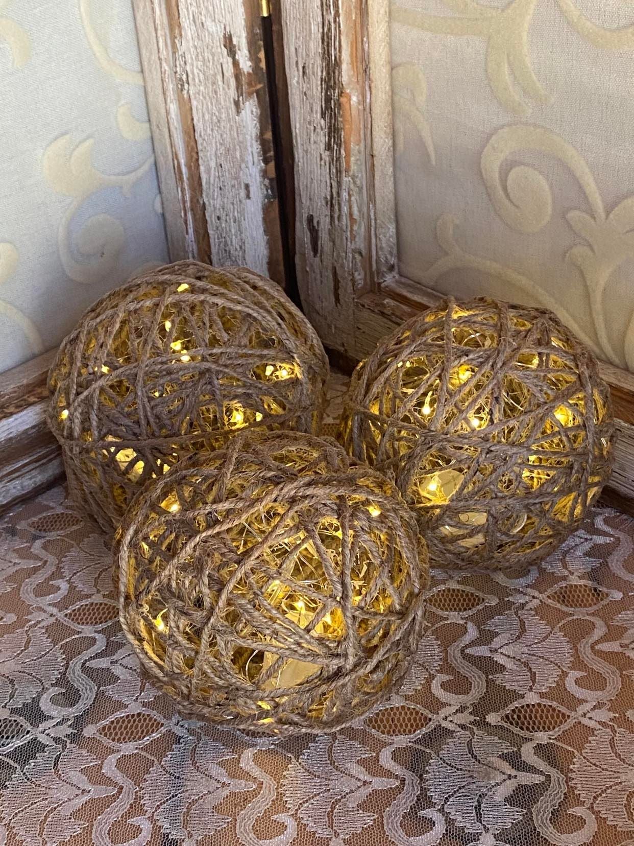Lit Twine Balls