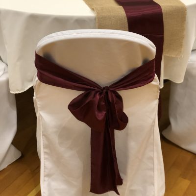 Burgundy Chair Sash