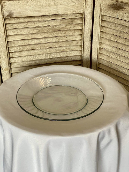 Clear Glass Dessert Plate