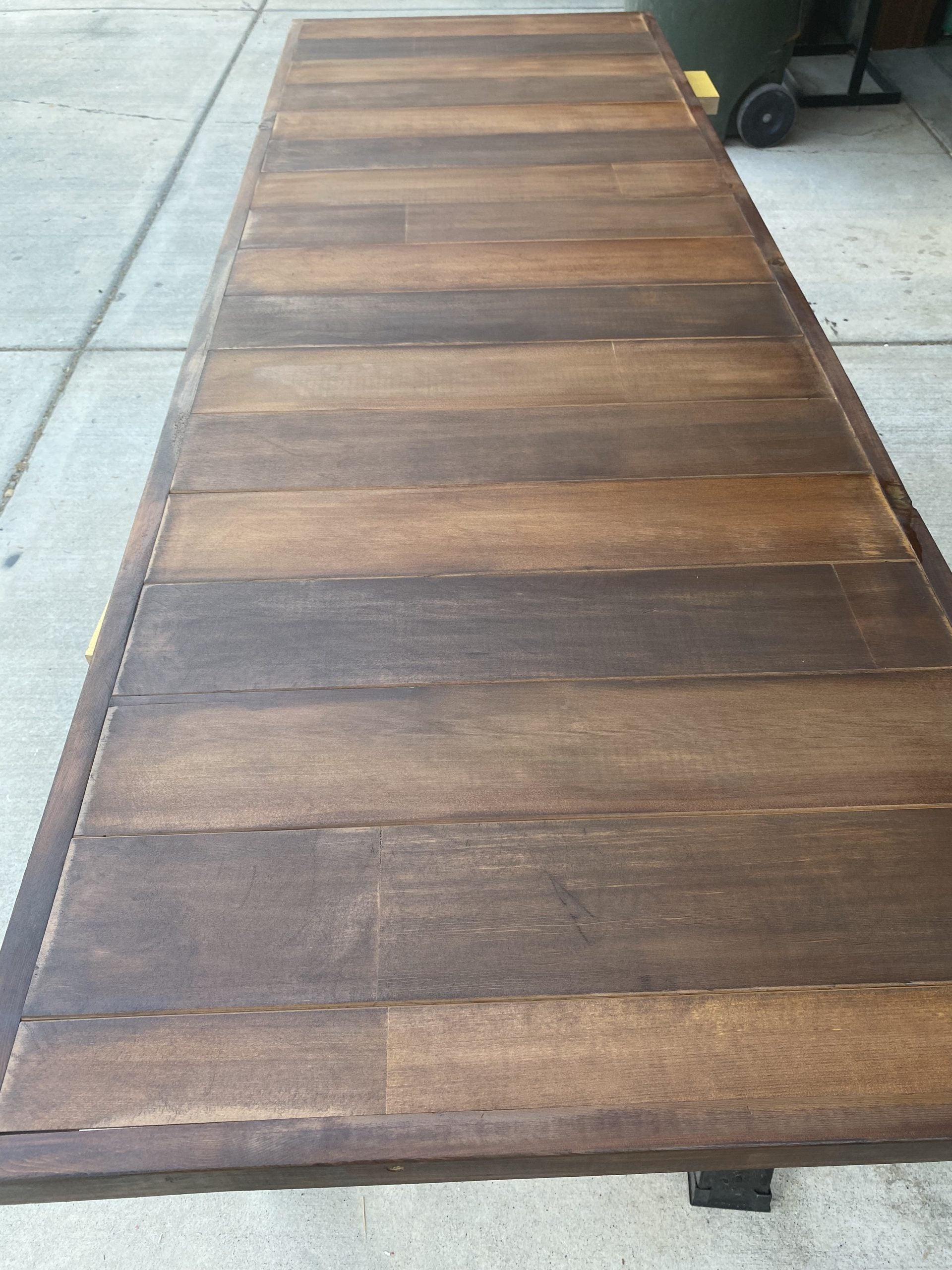 Dark Walnut Table Topper – Rigby Wedding Rentals