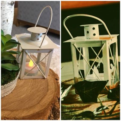 Cream Mini Tealight Lantern