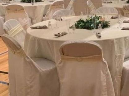 Cream Stretchy Chair Sash