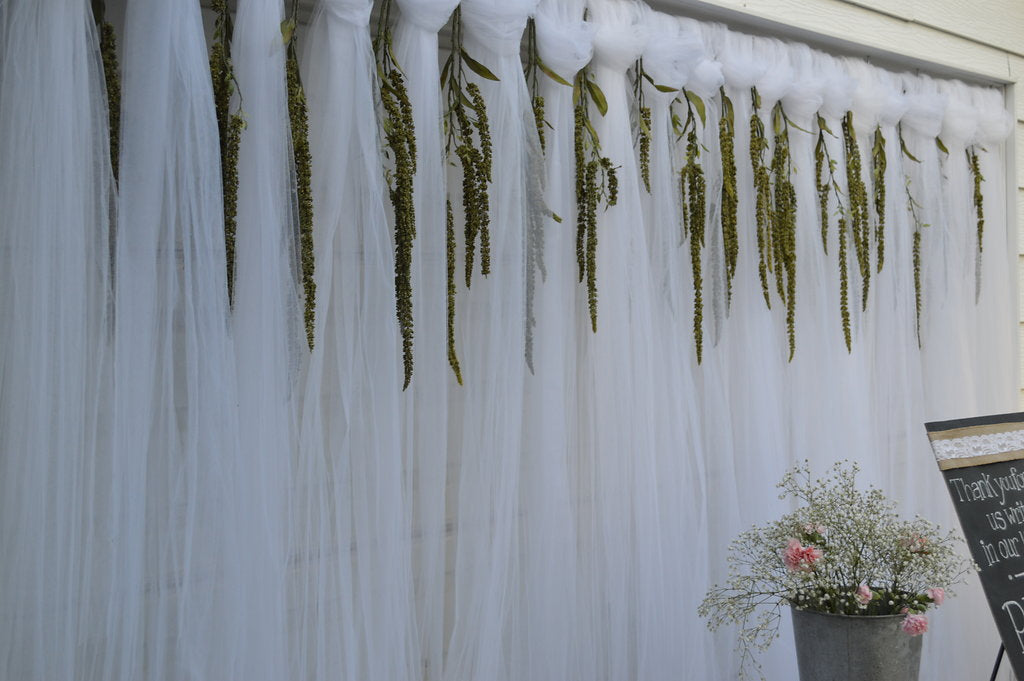 Lighted Tulle Backdrop