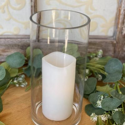 Thick Glass Cylinder Vase