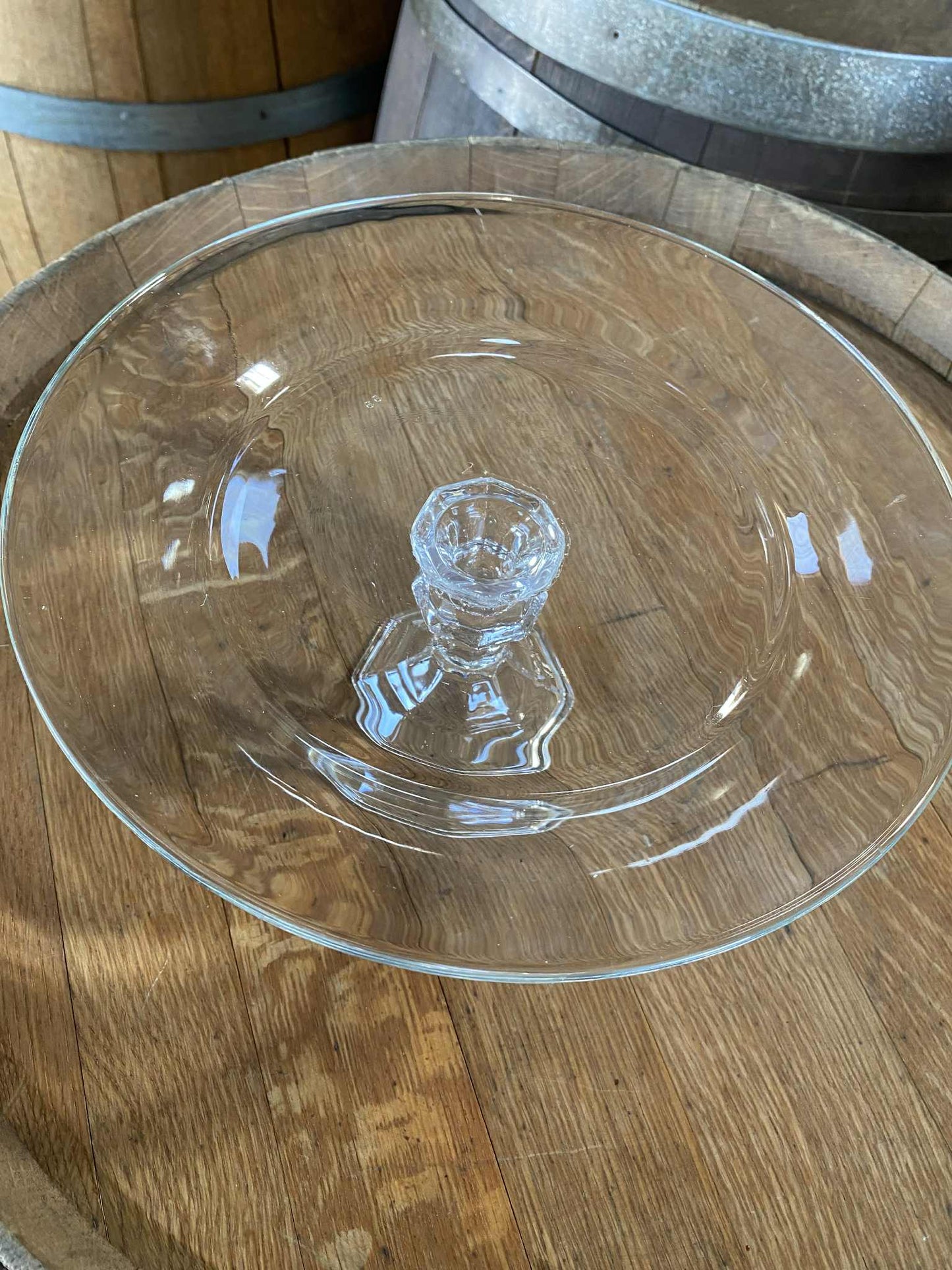 Clear Glass Dessert Stand