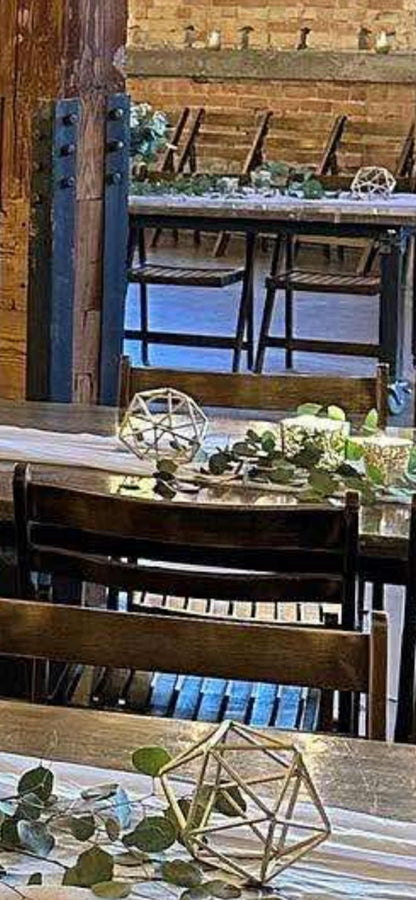 Gold Geometric Centerpiece