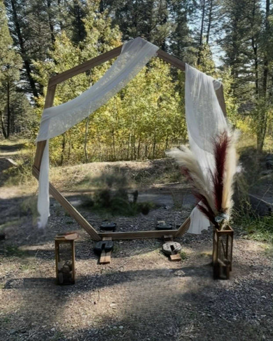 Heptagon Wood Backdrop