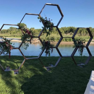 Wooden Honeycomb Backdrop