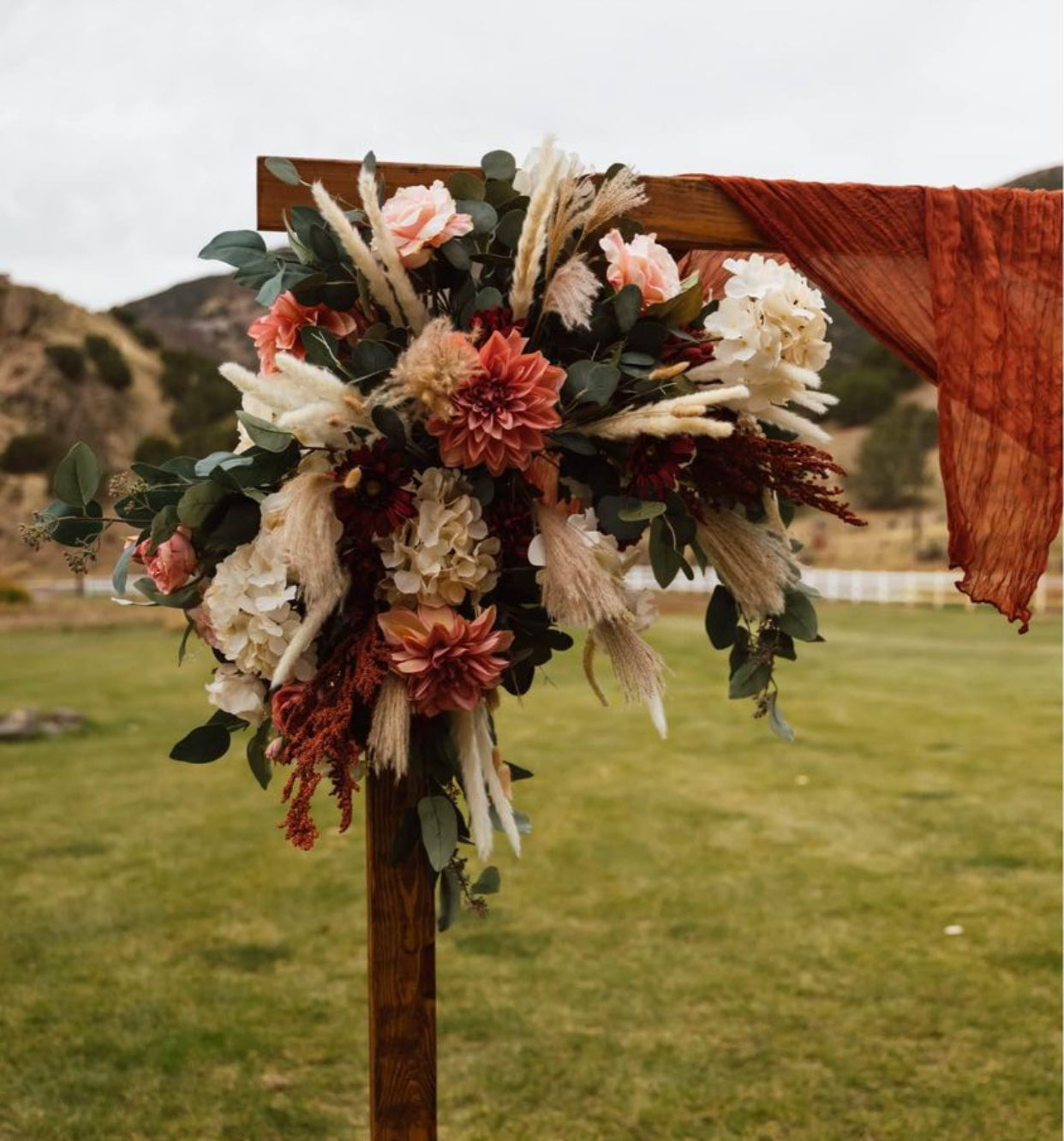 Fall Wedding Floral Swag