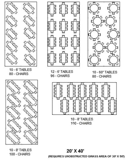20x40 Event Frame Tent