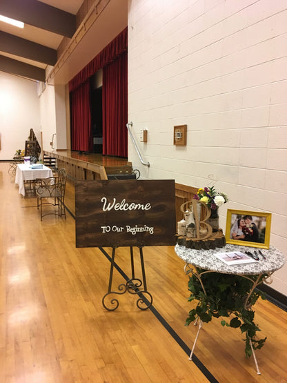 Welcome to Our Beginning Sign