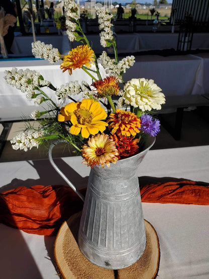 Galvanized Metal Pitcher