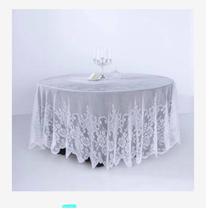 Lace Round Overlay Linen
