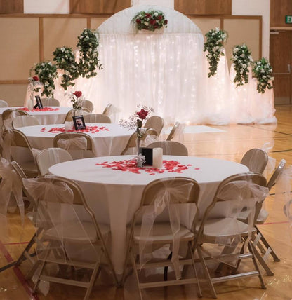 Round White Table Linen