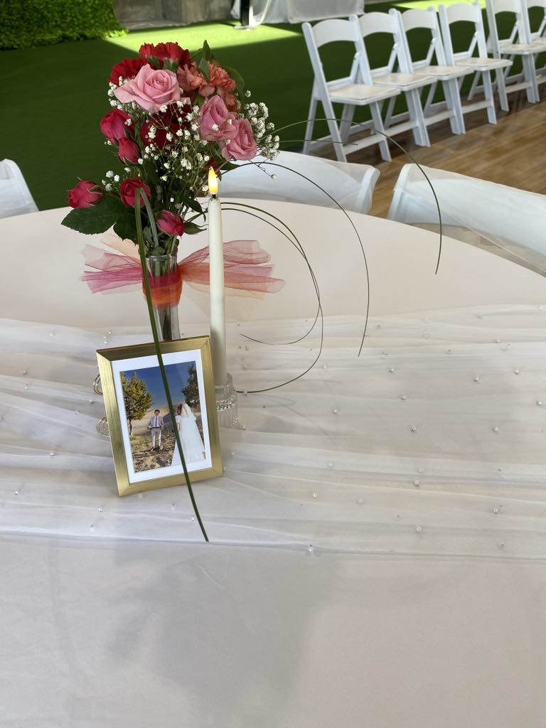 Pearl Tulle Table Runner