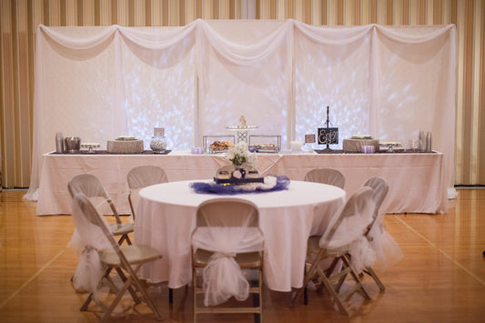 Round White Table Linen