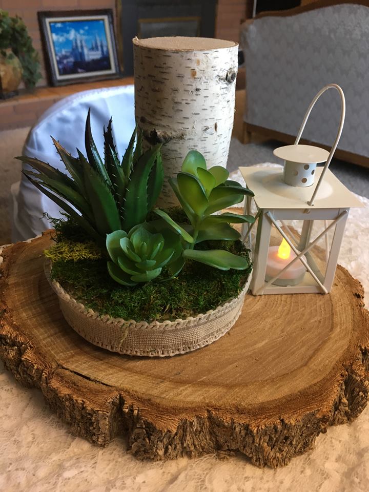 Wood Round With Bark