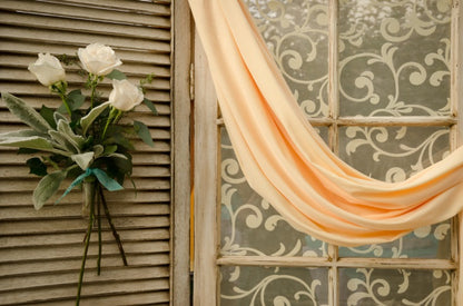 Cream Shabby Window Panel