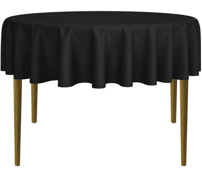 Black Round Linen