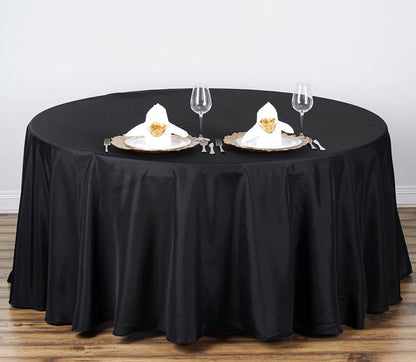 Black Round Linen