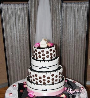 Black/White Cake Backdrop