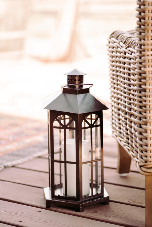Brown Hexagon Lantern