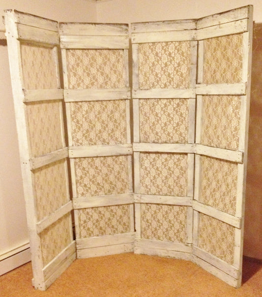 Rustic Burlap and Lace Backdrop