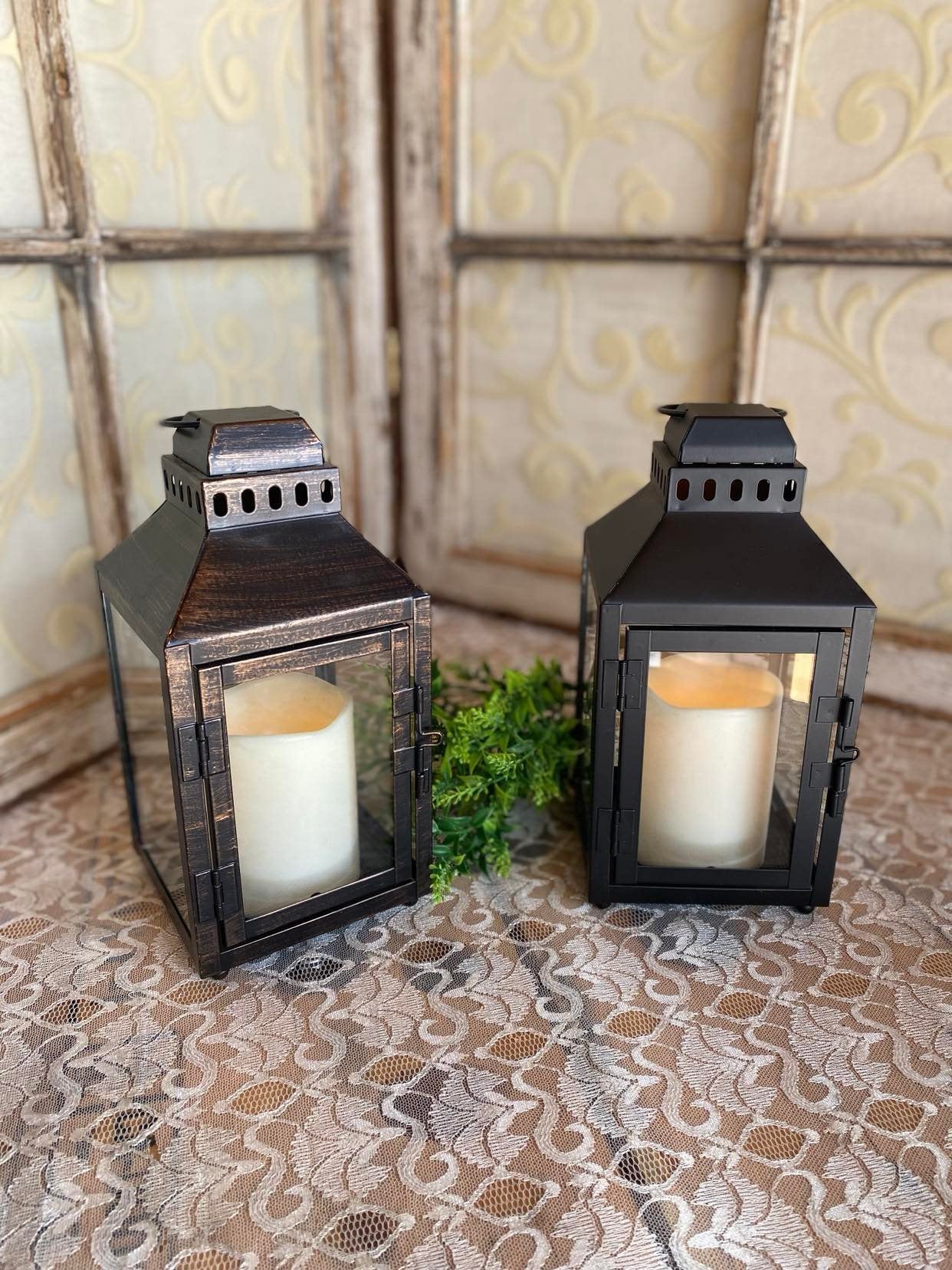 Copper Brushed Lantern
