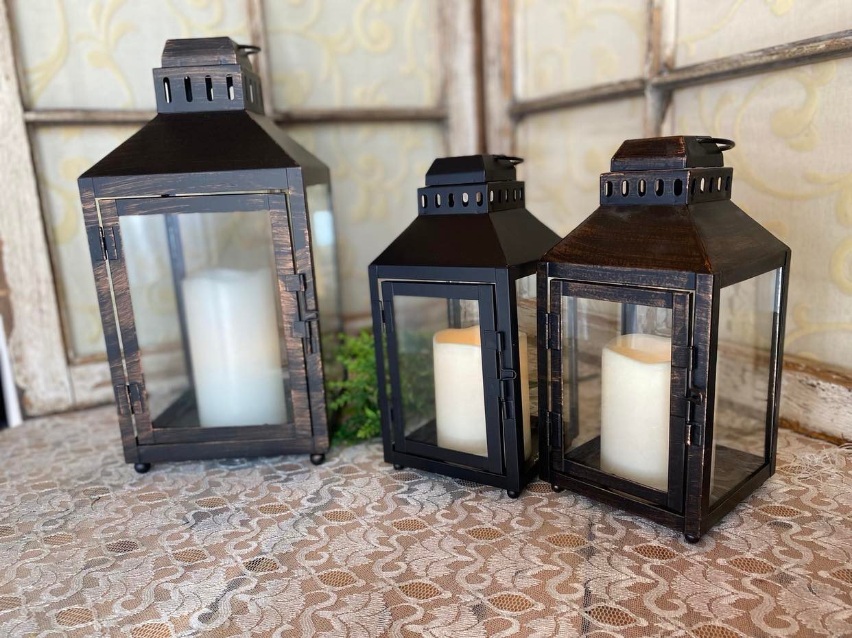 Copper Brushed Lantern