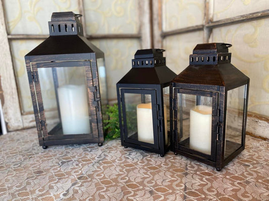 Copper Brushed Lantern